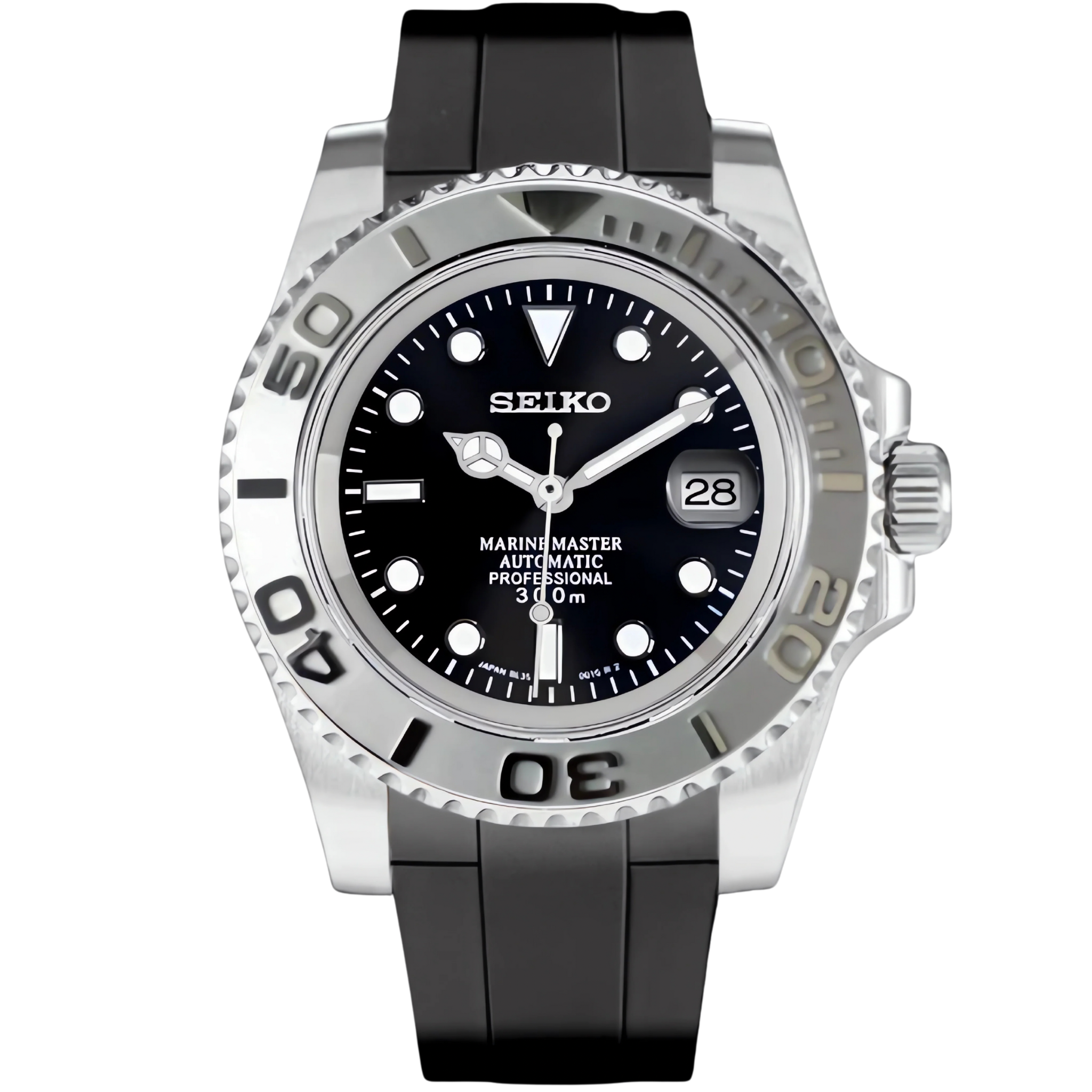 SILVER BLACK DIAL