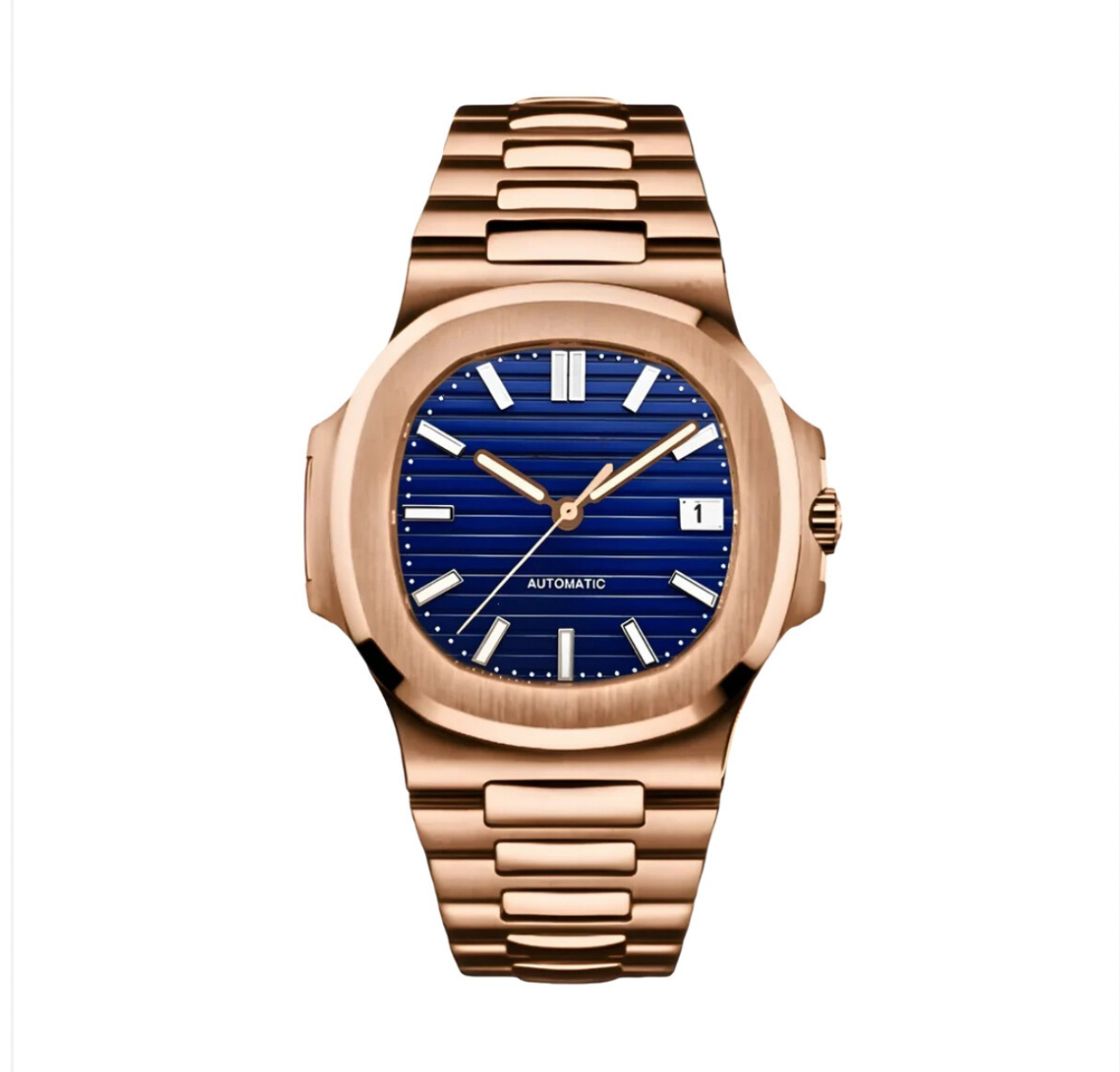 ROSE GOLD STRAP BLUE DIAL