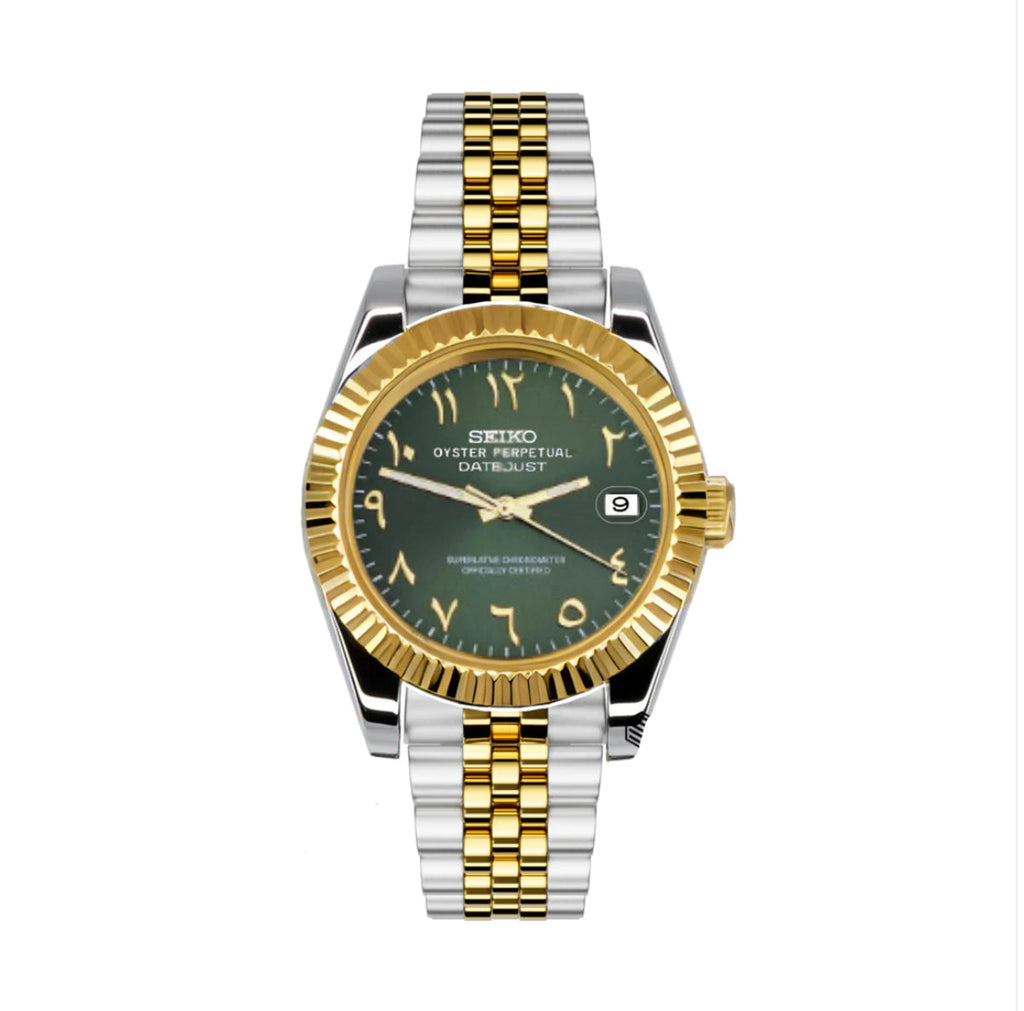 GREEN DIAL TWO TONE