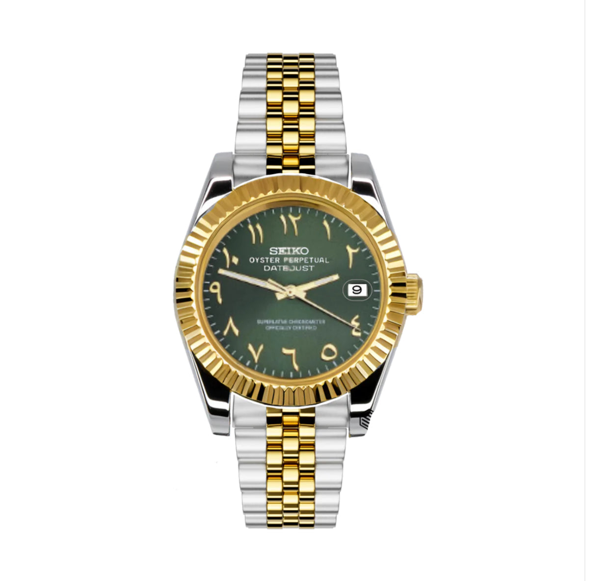 GREEN DIAL TWO TONE