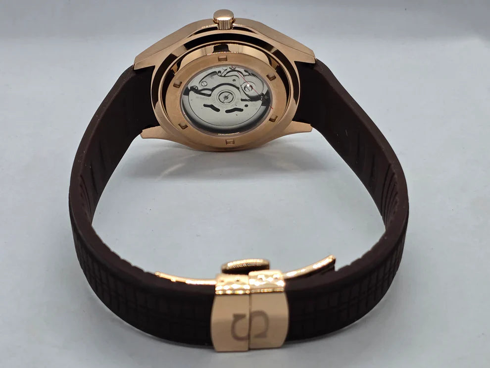 ROSE GOLD & BROWN DIAL