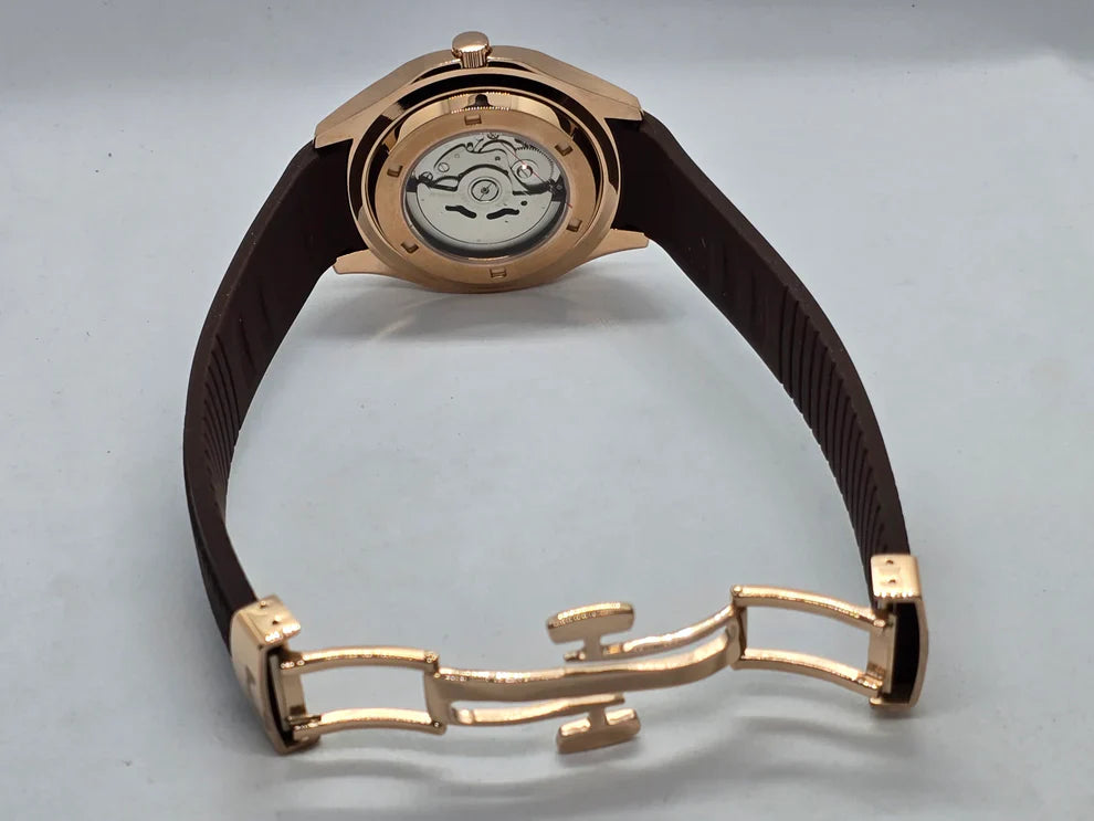 ROSE GOLD & BROWN DIAL