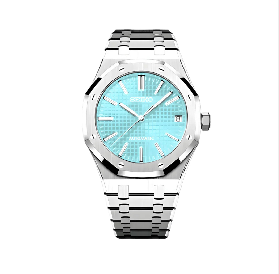 ROYALE SILVER LIGHT BLUE DIAL