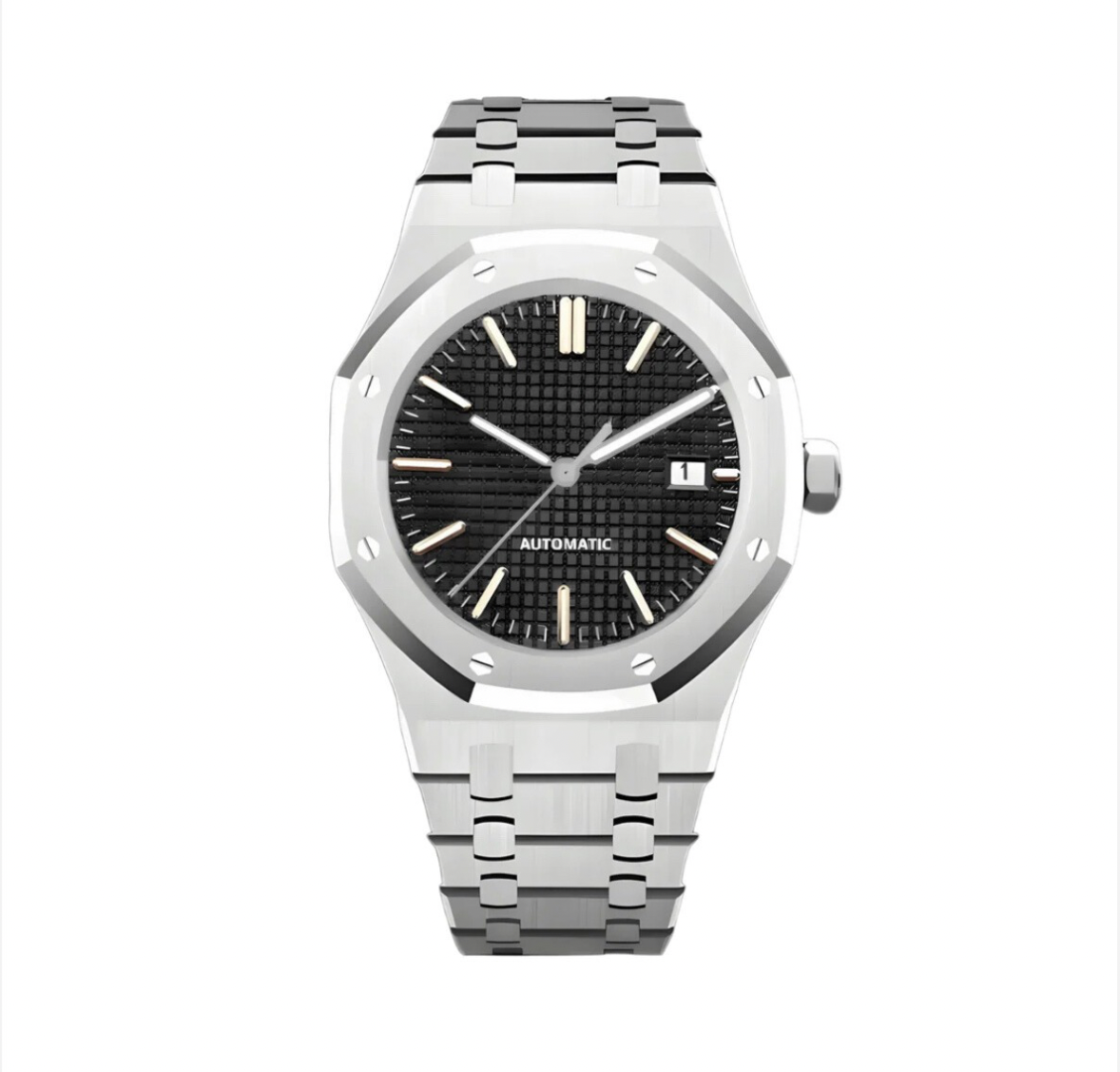 ROYAL SILVER BLACK DIAL