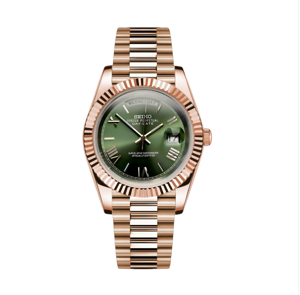 ROSE GOLD OLIVE DIAL