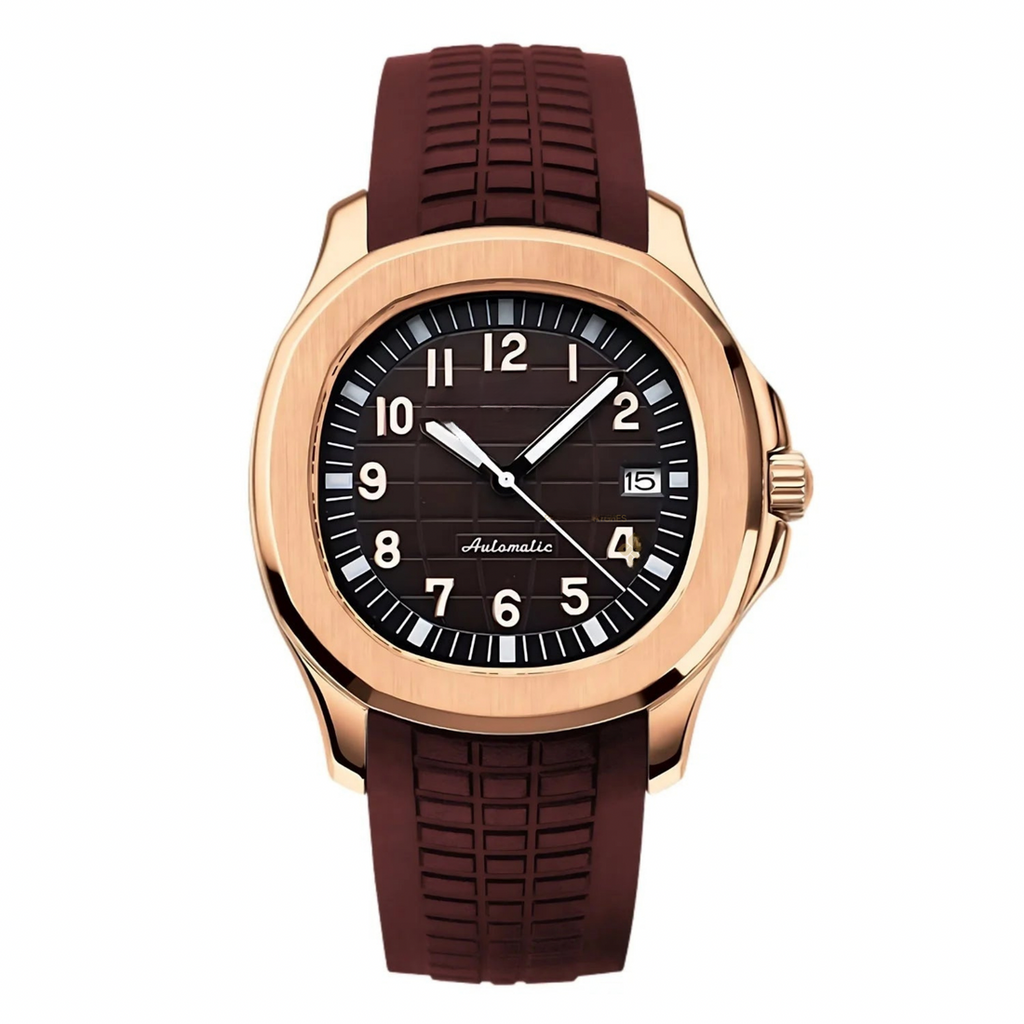 ROSE GOLD & BROWN DIAL
