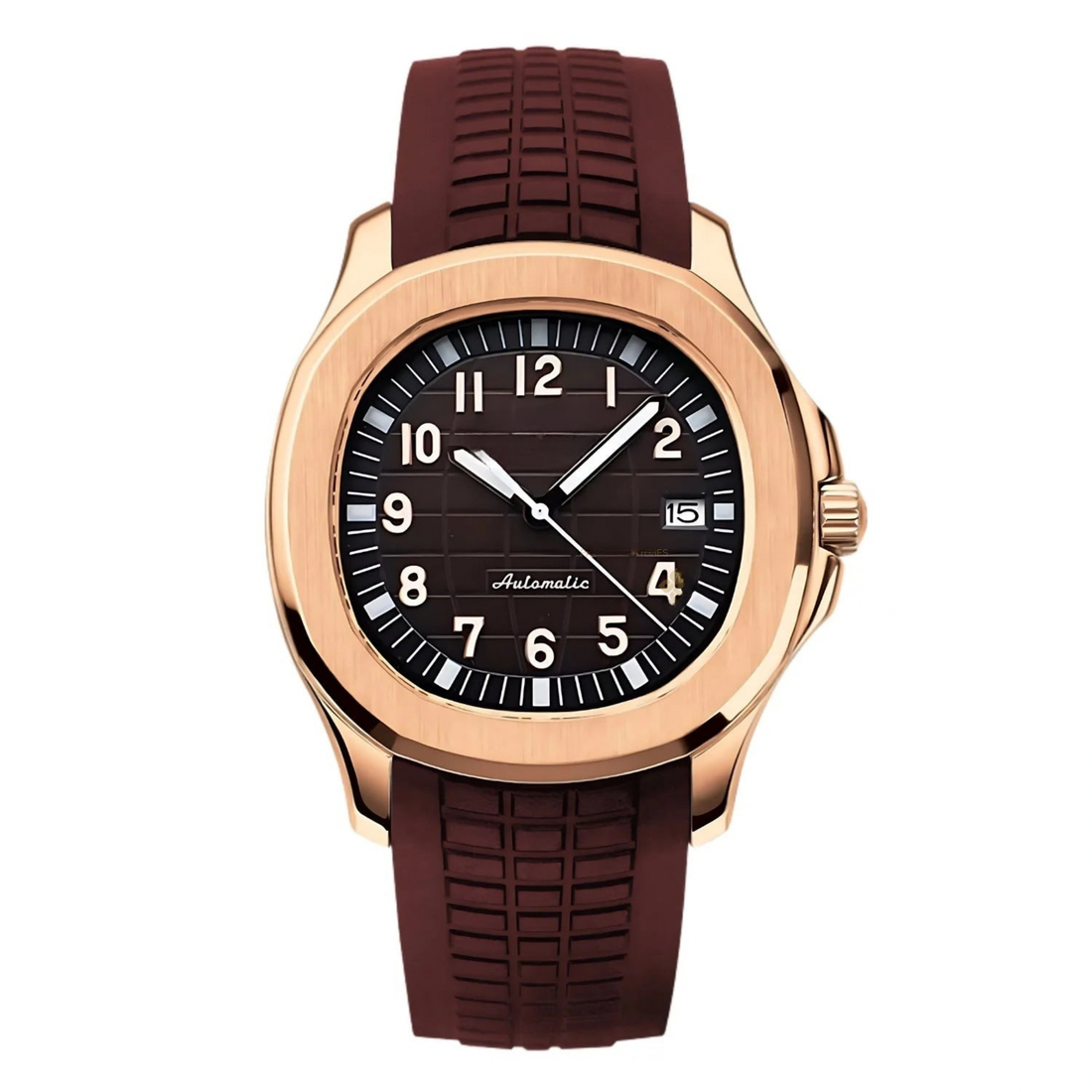 ROSE GOLD & BROWN DIAL