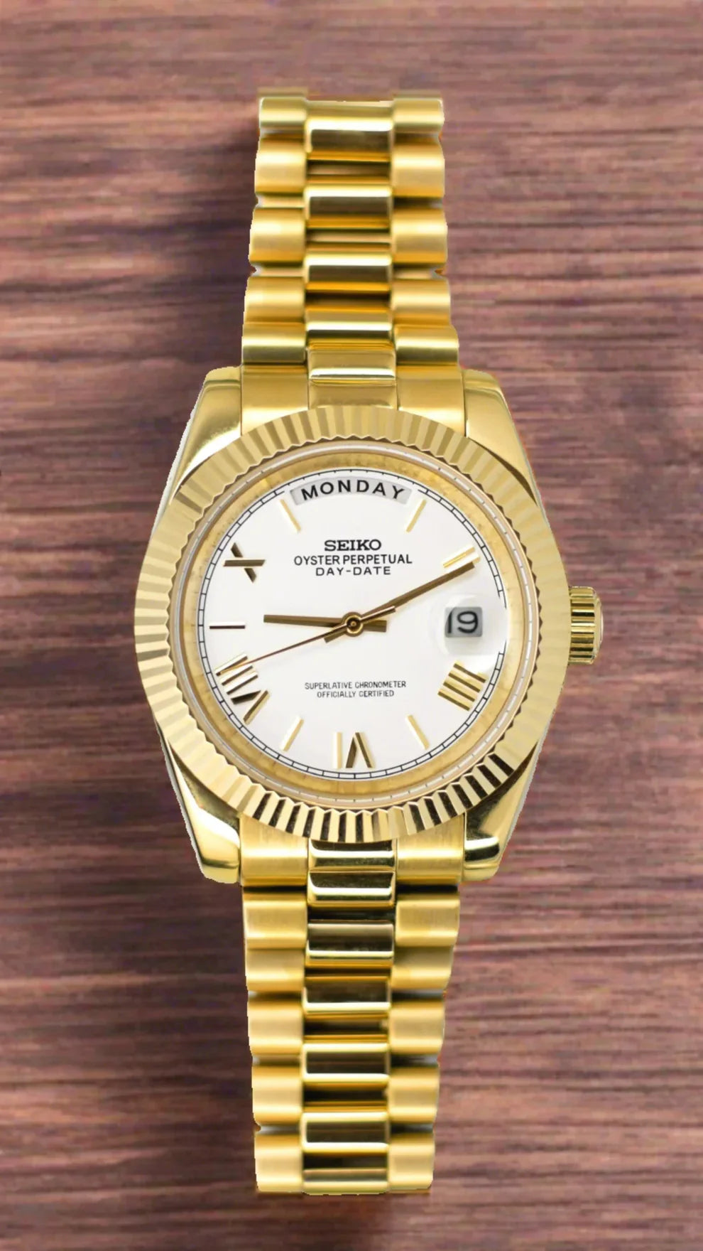 GOLD WHITE DIAL