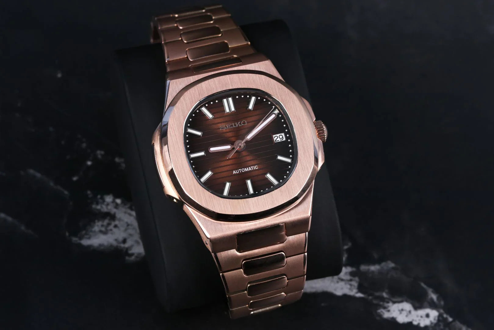 ROSE GOLD BROWN DIAL