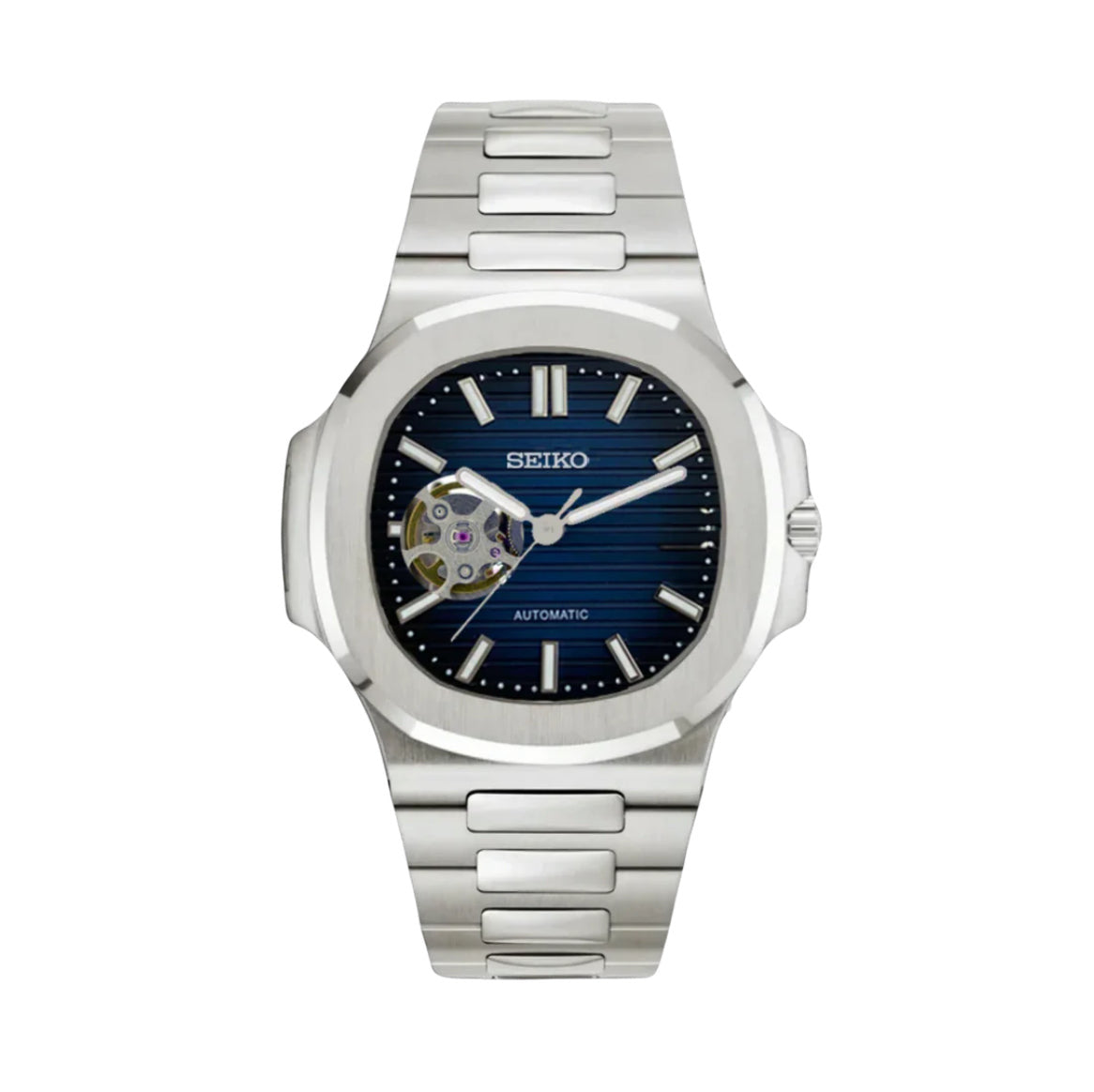 BLUE DIAL OPEN HEART