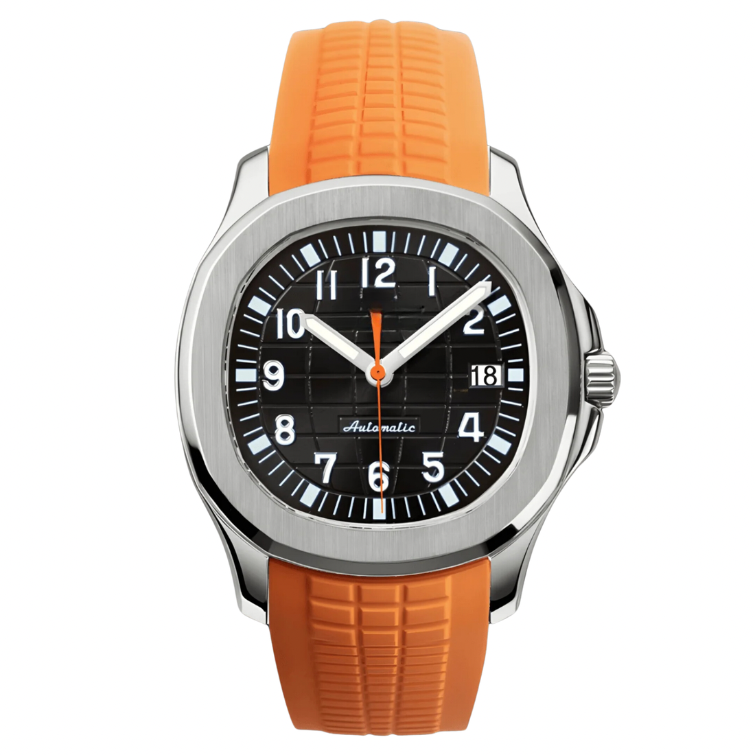 BLACK DIAL & ORANGE STRAP