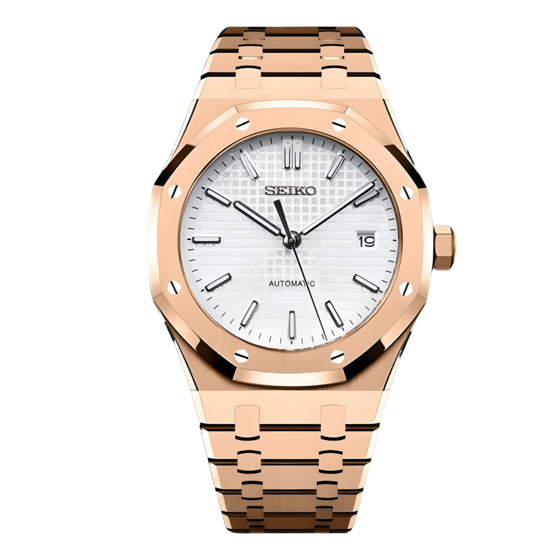 ROYAL ROSE GOLD WHITE DIAL