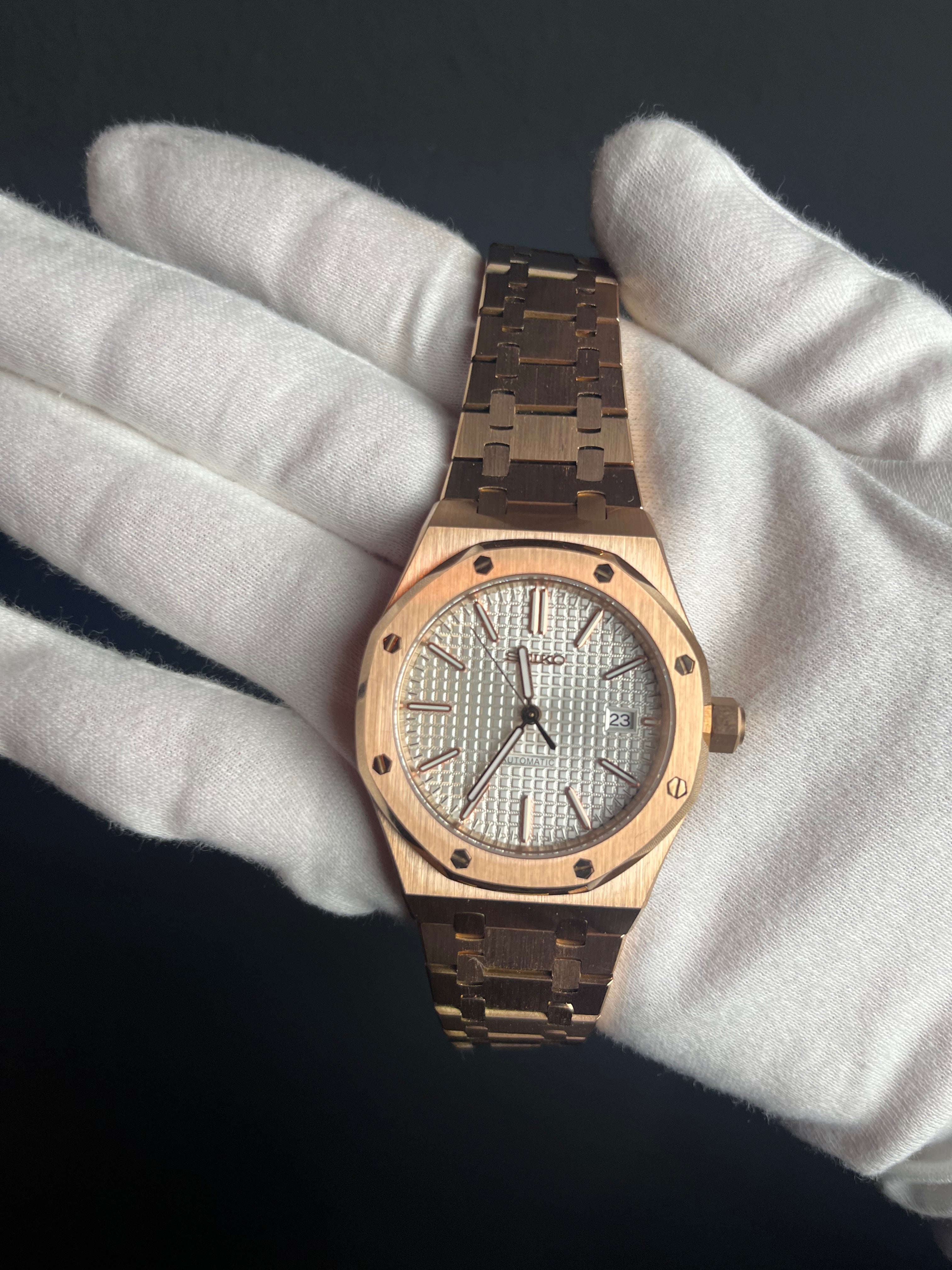 ROYAL ROSE GOLD WHITE DIAL