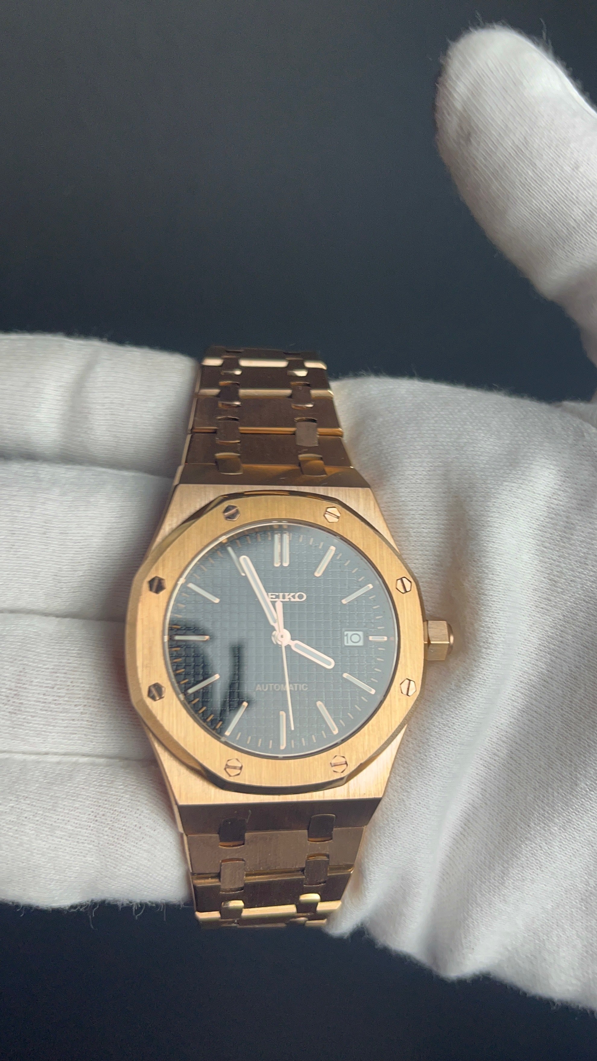 ROYAL ROSE GOLD BLUE DIAL