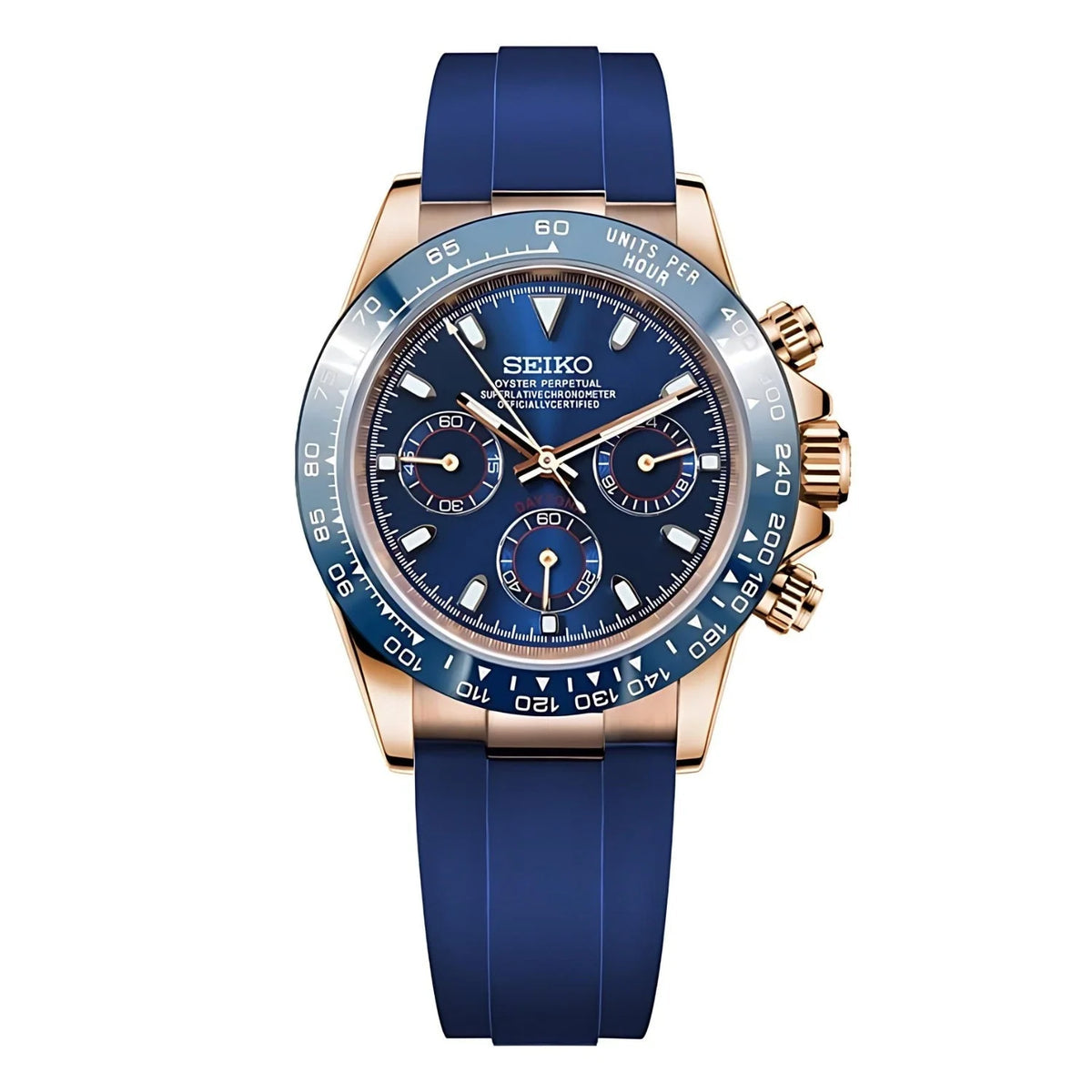BLUE DIAL ROSE GOLD
