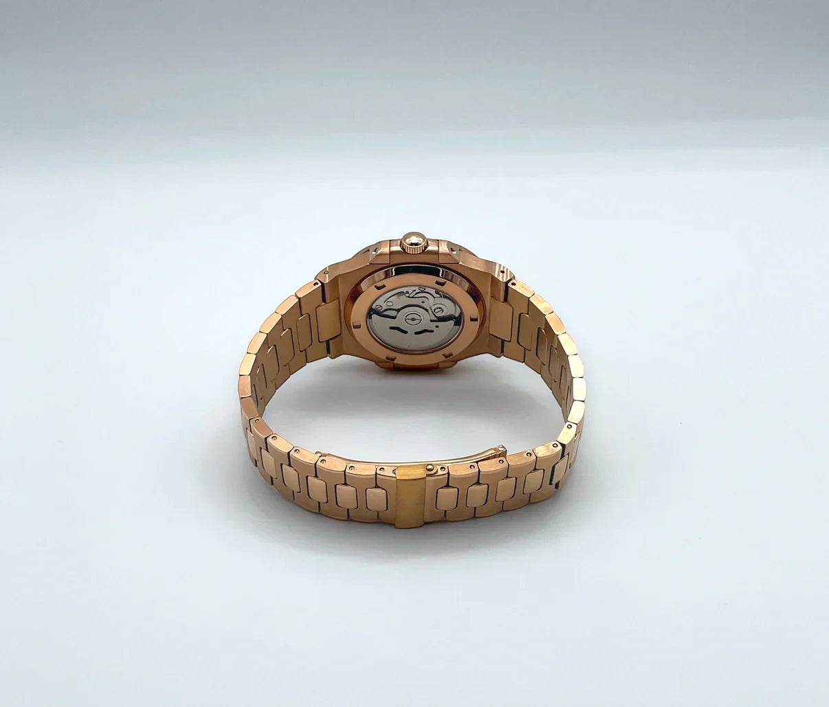 ROSE GOLD STRAP BLUE DIAL