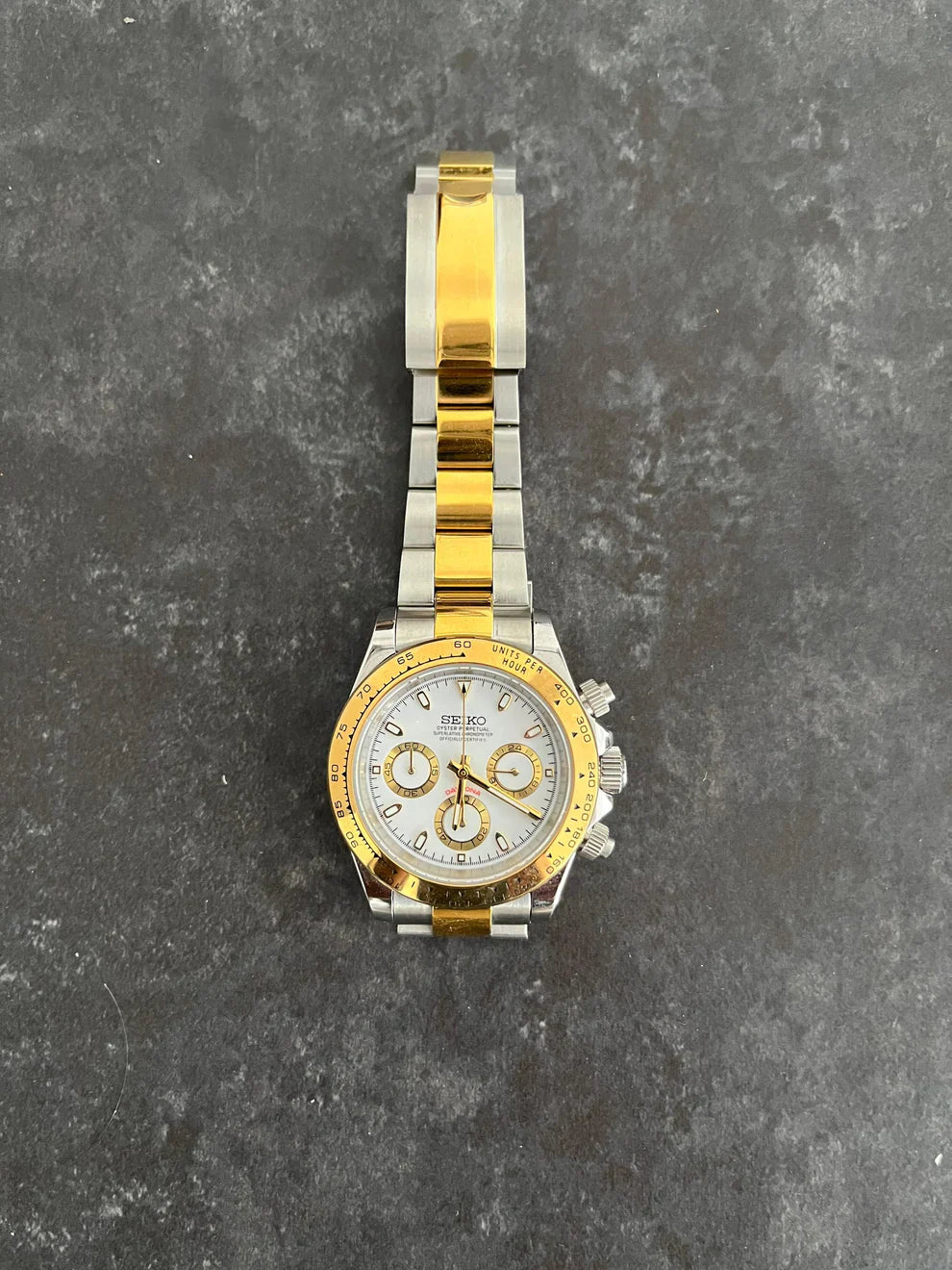 WHITE DIAL TWO TONE