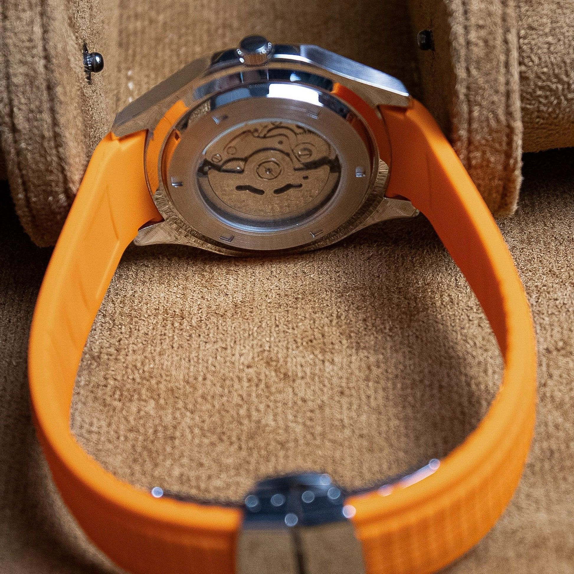 BLACK DIAL & ORANGE STRAP