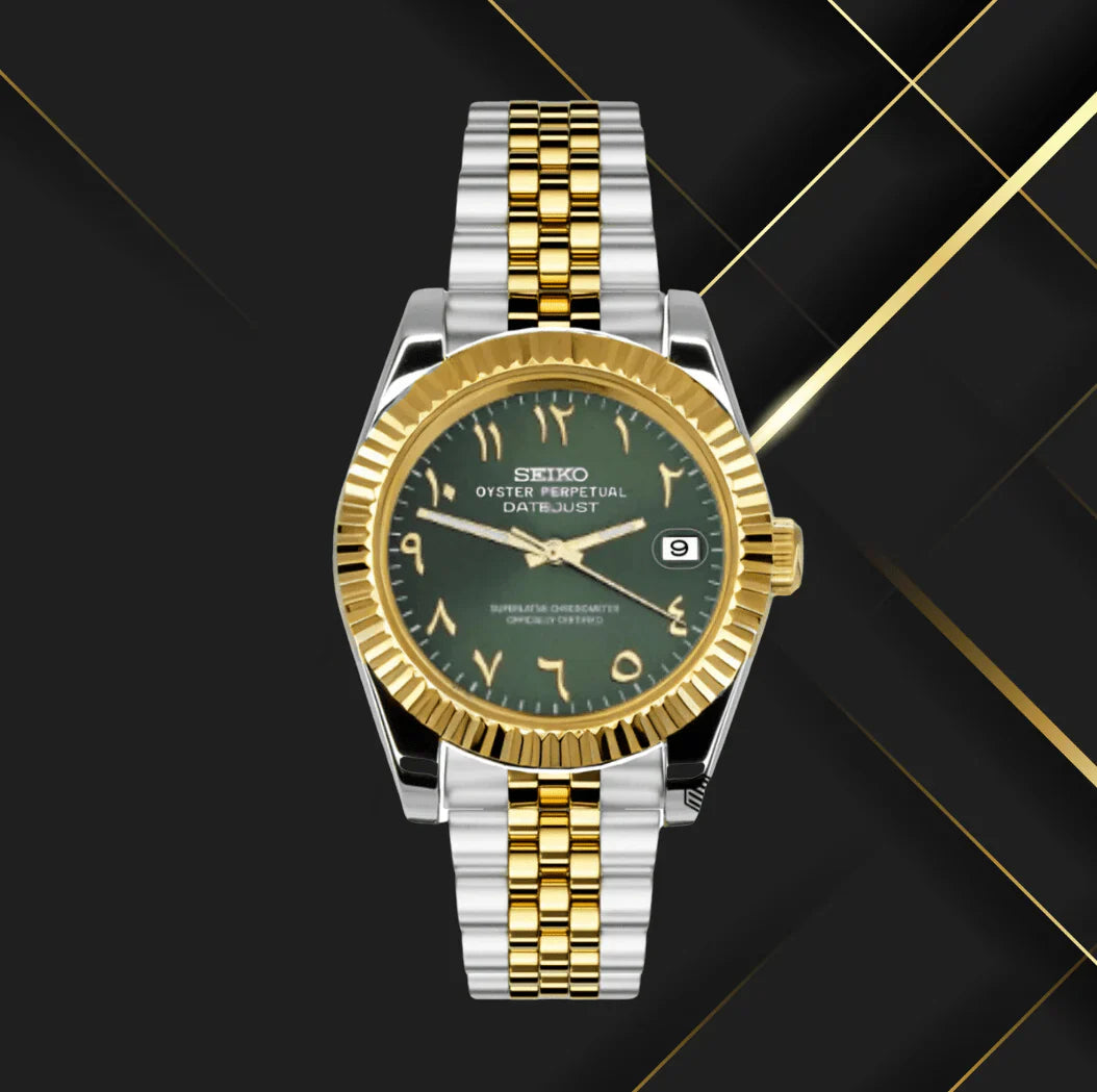 GREEN DIAL TWO TONE